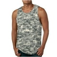 thumbnail image 1 of Hauts d'Été pour Hommes Camouflage Imprimé Col Rond Manches Longues T-Shirt pour Hommes, 1 of 9