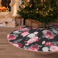 thumbnail image 5 of Sikiie Rose Flowers Nativity Christmas Tree Skirt, Jesus Christian Winter Holiday Tree Mat Decoration(30-48IN)48", 5 of 6