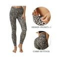 thumbnail image 2 of UUE 24"Inseam Leopard seamless leggings with inner pockets for women, Leopard leggings for women Tummy control and High waisted,Butt lifting leggings for Gym, 2 of 5
