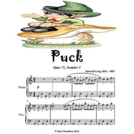 Easy Piano Lyrics - Puck Lyric Pieces Opus 71 Number 3 - Easy Piano Sheet Music Junior Edition - eBook