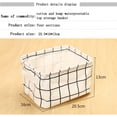 thumbnail image 3 of 4 Pack Of Folding Storage Basket, Small Baby Linen Storage Organizer Sets Plastic Storage Box Organizer (20x16x13 Cm), 3 of 7