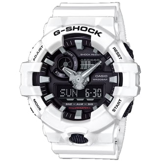 Casio Men's G-Shock Analog-Digital Tough Solar Watch, White