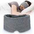 thumbnail image 1 of Antifaz para dormir para hombres y mujeres, antifaz para dormir de algodón con correa totalmente ajustable, antifaz para dormir con bloqueo de luz, cubierta para ojos de 0 presión para dormir, siesta, 1 of 5