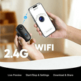 thumbnail image 6 of JETO 4K Mini Body Camera with WiFi, 64GB, Clip-on Mount, Waterproof, Black, 6 of 7