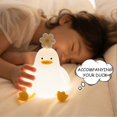 thumbnail image 4 of Portable Flower Ducks Patting Light Personalized Desk Night Light for Kids Children Adult Room, 4 of 4