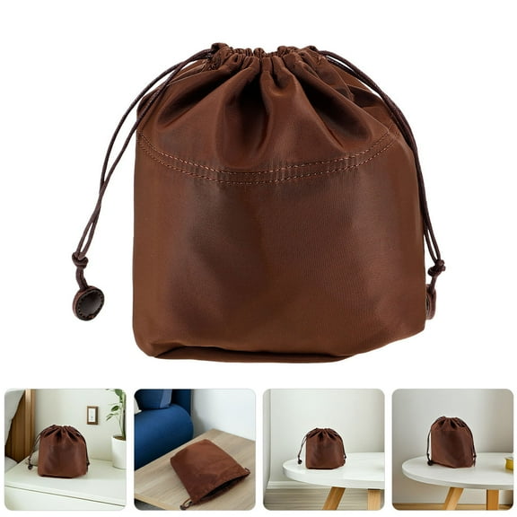 GOOHOCHY  Organizer Pouches for Handbag Purse Insert with Strap Brown