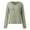 Sweaters Green, variant on Pullover Sweaters For Women Summer French Retro Lazy Loose Long Sleeve Hollow Thin Knit Sun Protection Top Fall Sweater Grey One Size