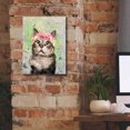 thumbnail image 5 of Epic Graffiti 'Flower Crown Tabby Cat 4' by Furbaby Affiliates, Canvas Wall Art, 12"x16", 5 of 8