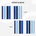 thumbnail image 4 of Linen Placemat With 18×12in Double Stitching Is Effectively Insulated And Foldable For Family Hotel Picnic Trips Deepskyblue Stripe_2 Six Piece, 4 of 8