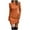 Orange, variant on Wancir Women's Long Sleeve Ribbed Knit Casual Mini Dress Ruched Drawstring Fall Pullover Sweater Dresses S-5XL