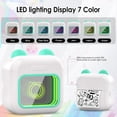 thumbnail image 3 of Mini Sticker Printer RGB Light Bluetooth Pocket Inkless Thermal Printer with 10 Rolls Thermal Paper and 5 Pen Fmo A, 3 of 8