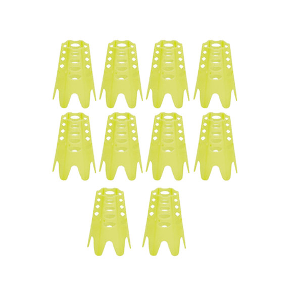 10Pcs Golf Mat Tees,Golf Simulator Tees,Practice for Driving Range,Home for Golf Training,Yellow L