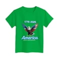 thumbnail image 4 of CAICJ98 250 Years American 1776-2026 250th Birthday 250th USA Boy Girl Tshirt (Green,2-3 Years), 4 of 4