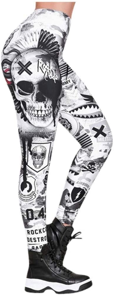 Women's Gothic Style Skull Embossed 