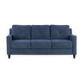 thumbnail image 3 of ACME Horatio Transitional Wood and Chenille Fabric Upholstered Sofa in Navy, 3 of 14