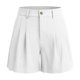 thumbnail image 4 of Pantalones Cortos de Ajuste Suelto para Mujeres Moda Casual Alta Cintura de Lino Mezcla Pantalones Cortos con Bolsillos, Poliéster Suave Recto Sólido Fondo de Verano para Diario, 4 of 6