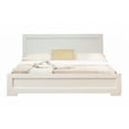 thumbnail image 4 of Moma White Wood Platform King Bed With Two Nightstands, 4 of 5