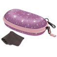 thumbnail image 1 of Funda para gafas de sol Fintie con mosquetón, carcasa rígida a prueba de golpes, fundas para gafas deportivas de viaje con cremallera, soporte para gafas (morado brillante), 1 of 8