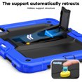 thumbnail image 3 of for iPad Pro 11 Inch (M4 2024/M5 2025) Case, 3in1 Heavy Duty Shockproof Tablet Case with Stand, Shoulder Strap, Blue, 3 of 6