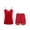 Red, variant on Loopsun Womens Pajama Sets, Women's Comfortable Breathable Lace Solid Tank Top and Mid-rise Waist Hip Lift Underwear Briefs Pajama Sets Black,L
