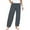 Grey #815, variant on Bovemsi Casual Pants for Women Spring And Summer Elastic Waist Cotton Linen Loose Home with Pockets