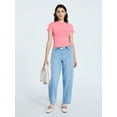 thumbnail image 3 of Scoop Women’s The York Baby Tee with Short Sleeves, Sizes XS-XXL, 3 of 5