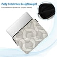 thumbnail image 2 of FORMRS 15"-15.6" Laptop Sleeve Protective Case Soft Carrying Quilted Computer Bag Cover, Light Gray Pattern, 2 of 7