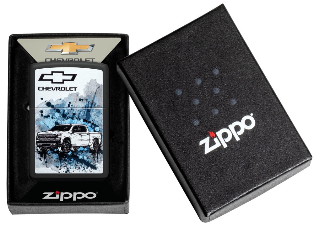 Pro-Cut ZIP-48756 2024 Zippo 218 Chevrolet Truck Lighter, Black Matte