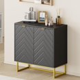 thumbnail image 1 of CazToi Buffet Moderne avec Portes, Tablette Ajustable pour Salle à Manger et Salon, 1 of 8