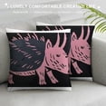 thumbnail image 3 of Throw Pillow Cover, Couch Pillow Covers, Sofa Pillow Covers, Crocodile Hippo Cartoon Animal, Pillow Covers Decorative, Throw Pillows Covers, 3 of 5