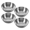 thumbnail image 2 of 6pcs Small Stainless Steel Bowls Mini Prep Bowl Soy Sauce Dish Dipping Sauce Cups Reusable Metal Ramekins Silver, 2 of 8