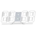 thumbnail image 2 of Reloj despertador Reloj despertador digital 3D LED Reloj de pared digital Hora Fecha Temperatura Pan Tomshoo  Blanco, 2 of 7