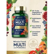 Multivitamin with Probiotics | 120 Caplets | Fruits and Veggies for Men and Women | by Natures Fortune