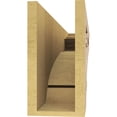 thumbnail image 4 of 6"W x 36"D x 12"H Thin Mayflower Rough Cedar Woodgrain TimberThane Corbel, Primed Tan, 4 of 6