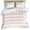 Pink, variant on 3 Piece Turquoise Striped Duvet Cover Set Full Size,Microfiber Comforter/Quilt Cover with Corner Ties and 2 Pillowcases,Farmhouse Pinstripes Geometric Color All Season Bedding with Zipper Closure
