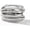 Size 6, variant on Multi-Layer Crossover Ring, Silver Plated Twisted Cable and Pave CZ Statement Band Sparkling Diamond Fashion Perfect for Her Cubic Zirconia Round Cut Wedding Bands Engagement Promise Ring Sizes 10