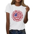 thumbnail image 5 of Sexlip Womens Swimsuit Set Circular Flag Print Cover Up Design Crew Neck Short Sleeve Flowy Silhouette Quick Dry Fabric for Beach Outings White XXL, 5 of 6