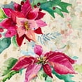 thumbnail image 2 of Pinto, Patricia 26x26 Black Ornate Wood Framed with Double Matting Museum Art Print Titled - Holiday Poinsettia I, 2 of 4