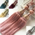 thumbnail image 4 of Bosisa 2pcs Large Tie Backs Ball Tassel Curtain Rope Tieback,Pink, 4 of 4