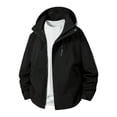 thumbnail image 6 of Rexolia Men’s Waterproof Rain Jacket Hooded Lightweight Breathable Packable Outdoor Hiking Black L, 6 of 6