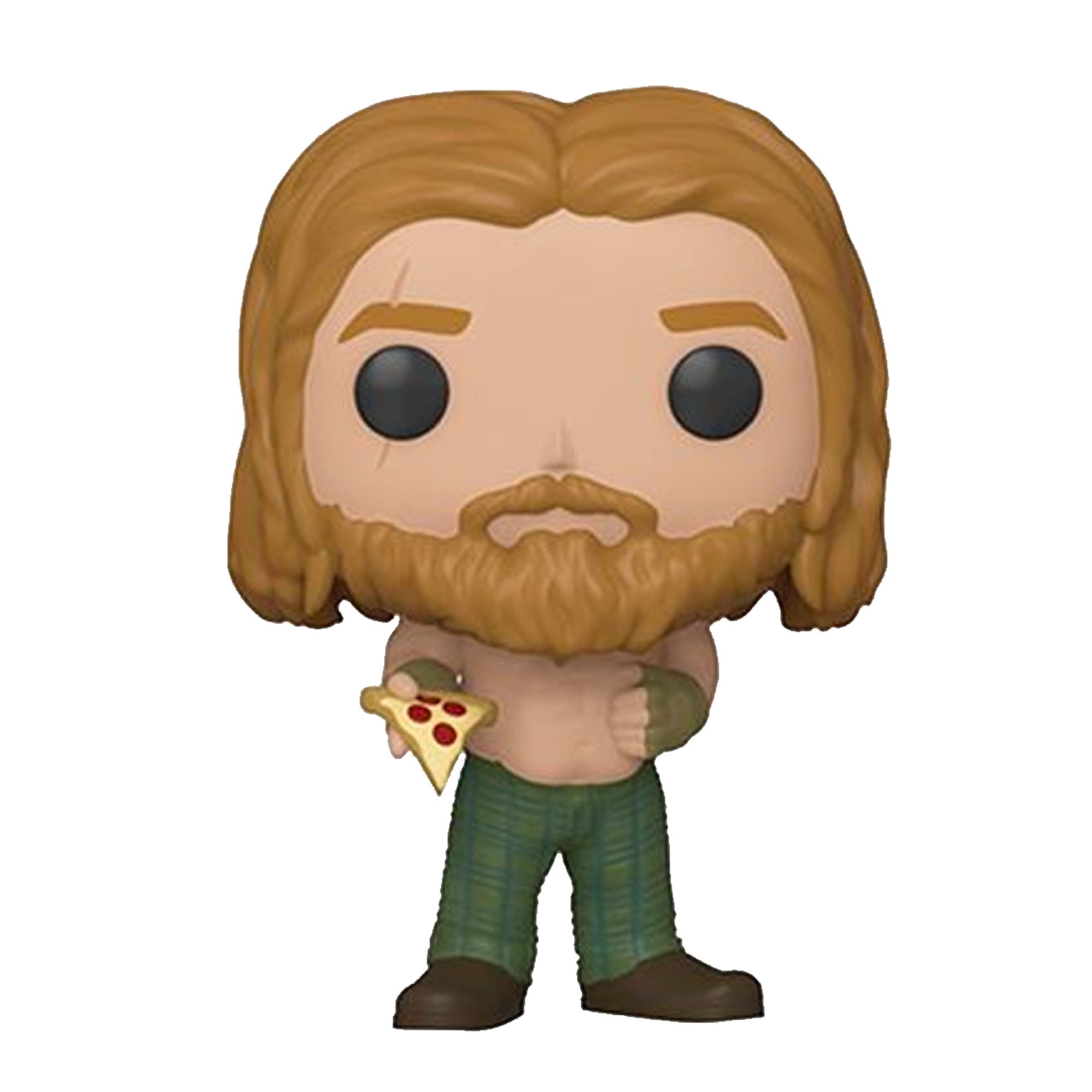Thor with Pizza Funko Pop with Protector Bundle - Includes Avengers: Endgame Thor with Pizza #578 Vinyl Figure with Blue Salamander Emporium Plastic Protector Case