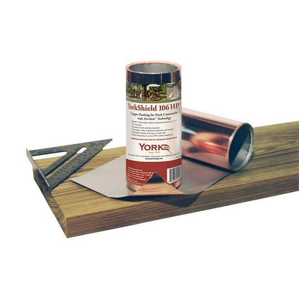 York 5993829 8 in. x 240 in. Copper Copper Roll Flashing