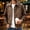 Brown, variant on Retro Faux Leather Bomber Coat for Men Lapel Collar Vintage Flight Jacket Casual Zip Up Moto Biker Outerwear Elastic Hem Fall Winter Stylish Motor Jackets