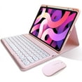 thumbnail image 1 of iPad mini6 Keyboard Case with Mouse Cute Round Keys Detachable Bluetooth Keyboard Slim Smart Cover with Pencil Holder, 1 of 5