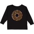 thumbnail image 3 of Inktastic Chololate Donut with Sprinkles Boys or Girls Long Sleeve Toddler T-Shirt, 3 of 5