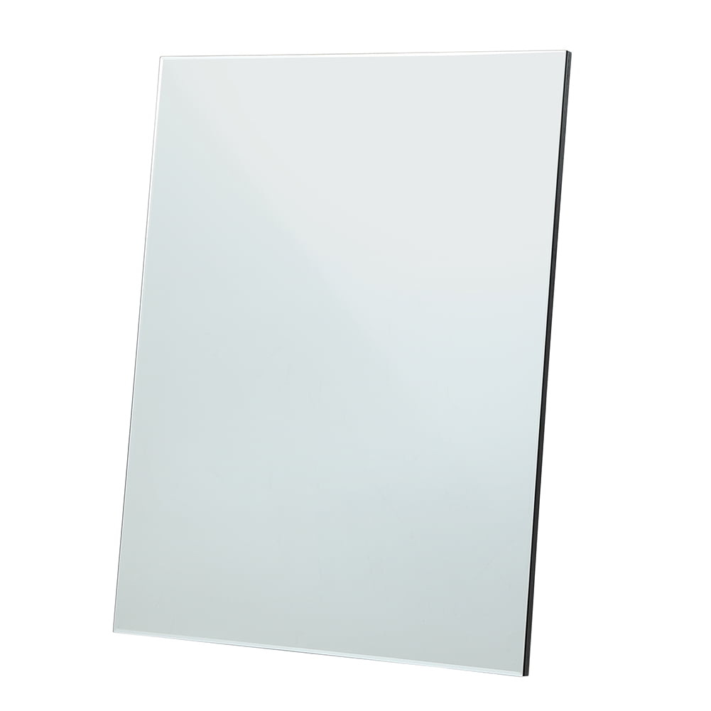 Kadyn 33.07"L x 26.77"W Mirror, Hanging Mirror for Wall, Wall Mirror with 2 high-quality metal hooks, Clear + Black