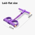 thumbnail image 7 of 4-Tube Resistance Band with Foot Pedal & Handles, Multifunctional Fitness Trainer for Abs, Waist, Arms & Legs, Portable Home Gym Equipment for Women, 7 of 7