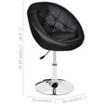 thumbnail image 2 of vidaXL Bar Stool Height Adjustable Bar Seat Island Stool for Pub Faux Leather, 2 of 23