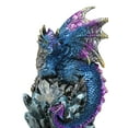 thumbnail image 5 of Blue Ocean Atlantis Dragon Perching On Crystal Rock Cavern Small Figurine, 5 of 9