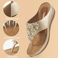 thumbnail image 3 of Ablanczoom Sandals Women Dressy Slippers Comfortable Wedge Platform Flip Flops for Shoes, 3 of 6